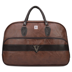 NFI essentials Large Leather 20 Inch Duffle Bag For Travel Men and Women's