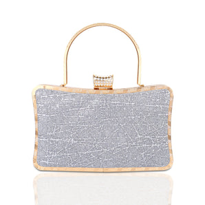 NFI essentials Glitter Clutch for Women's, Evening Handbags for Bridal