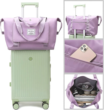 NFI essentials Foldable Travel Bag 41 litres Travel Bag for Women & Men Expandable Duffle Bags for Luggage, Multipurpose Hand Bag for Ladies Lightweight,Weekender Overight (Copy) (Copy) (Copy) (Copy) - AYAHA ENTERPRISES PRIVATE LIMITED