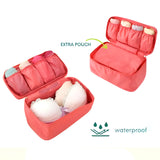 NFI essentials Lingerie Organizer for Women, Portable Travel Storage Bag for Bra, Underwear, Socks, Panties, Cosmetics, Multi-Functional Toiletry Pouch Accessories - AYAHA ENTERPRISES PRIVATE LIMITED
