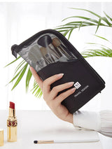 NFI essentials Makeup Brush Organizer Bag for Women, Portable Makeup Brush Holder Travel Makeup Brush Case Standing Zipper Waterproof Cosmetic Brush Pouch (Copy) - AYAHA ENTERPRISES PRIVATE LIMITED