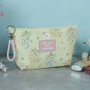 NFI essentials Makeup Pouch for Women, Cosmetic Bag, Stylish Pouch for Makeup Accessories, Travel Pouch Vanity Kit Organiser Toiletry Bag Make up Pouch for Girls