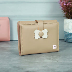 NFI essentials Small Wallet for Women, PU Leather Mini Wallet for Girls, Trifold Wallet, Credit Card Holder Organizer Coin Purse for Girls, Small Money Wallets for Ladies