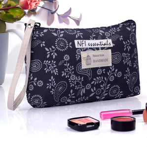 NFI essentials Print Makeup Pouches for Women Stylish Pouch for Makeup accessories Travel pouch Cosmetic Pouches Toiletry Bag for Women - AYAHA ENTERPRISES PRIVATE LIMITED