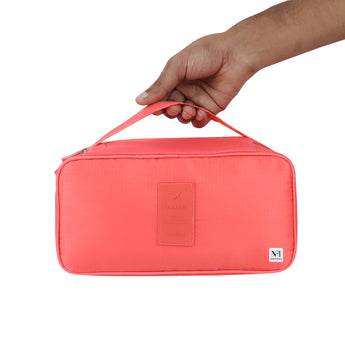 NFI essentials Lingerie Organizer for Women, Portable Travel Storage Bag for Bra, Underwear, Socks, Panties, Cosmetics, Multi-Functional Toiletry Pouch Accessories - AYAHA ENTERPRISES PRIVATE LIMITED