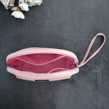 NFI essentials Makeup Pouch for Women, Cosmetic Bag, Semi-circle Stylish PU Pouch for Makeup Accessories, Travel Pouch Vanity Kit Organiser Toiletry Bag Make up Pouch for Girls - AYAHA ENTERPRISES PRIVATE LIMITED