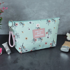 NFI essentials Makeup Pouch for Women, Cosmetic Bag, Stylish Pouch for Makeup Accessories, Travel Pouch Vanity Kit Organiser Toiletry Bag Make up Pouch for Girls - AYAHA ENTERPRISES PRIVATE LIMITED