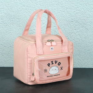 NFI essentials Insulated Lunch Bag for Men Women with Front Pocket Portable Thermal Large Tiffin Carry Bag Travel Lunch Box Organizer for Office, School, College