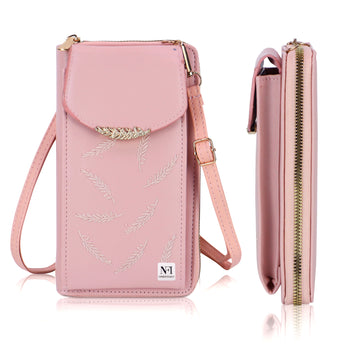 NFI essentials Womens Crossbody Wallet, Small Mobile Cell Phone Holder Bag, Pocket Wallet, Hand Purse, Clutch Mobile Sling Bag, Phone Pouch for Women - AYAHA ENTERPRISES PRIVATE LIMITED