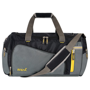Ayaha Travel Duffle Weekender Bag 50cm, Large Luggage Bag for Travelling, Multi Purpose Handbag with Adjustable Handles (Black)