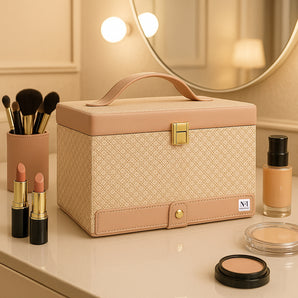 NFI essentials Makeup Organizer Box (Pink)