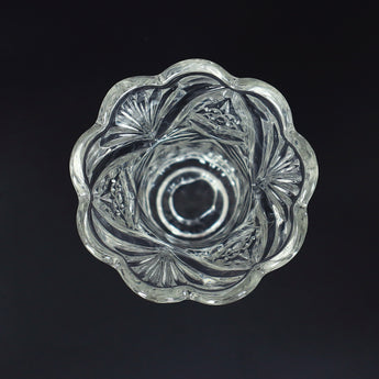 NFI essentials 7.4 Inches Crystal Clear Glass Vases for Flowers with Embossed Floral Design for Fresh or Artificial Flowers Decorative Centerpiece 400ml - AYAHA ENTERPRISES PRIVATE LIMITED