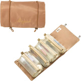 NFI essentials Cosmetic Pouch, Roll-Up Makeup Organizer Bag, Hanging Travel Toiletry Pouch, Foldable Cosmetic Bag with 4 Detachable Zippered Mesh Pouch - AYAHA ENTERPRISES PRIVATE LIMITED