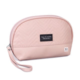 NFI essentials Makeup Pouch for Women, Cosmetic Bag, Semi-circle Stylish PU Pouch for Makeup Accessories, Travel Pouch Vanity Kit Organiser Toiletry Bag Make up Pouch for Girls - AYAHA ENTERPRISES PRIVATE LIMITED