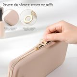 NFI essentials Makeup Brush Holder Pouch for Travel, Silicone Portable Cosmetic Face Brushes Case with Zipper Closure, Soft and Sleek Water Proof Large Make up Brush Pouch - AYAHA ENTERPRISES PRIVATE LIMITED