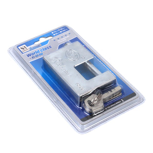 NFI essentials Heavy Duty Padlock for Main Door Gate Lock, Locks for Tool Box, Shutters, Shops & Offices Rust Proof with Anti Drill Security Shackle Chain