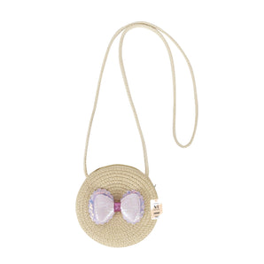 NFI essentials Round Sling Bag for Women, Stylish Shoulder Bag for Girls, Travel Crossbody Bag Purse for Ladies, Jute Zipper Closure Straw Side Sling Bag for Woman Latest