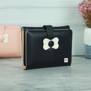 NFI essentials Small Wallet for Women, PU Leather Mini Wallet for Girls, Trifold Wallet, Credit Card Holder Organizer Coin Purse for Girls, Small Money Wallets for Ladies