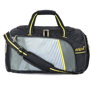 Ayaha Travel Duffle Weekender Bag 50cm, Large Luggage Bag for Travelling, Multi Purpose Handbag with Adjustable Handles (I86-D2 Black)