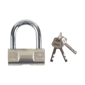 NFI essentials Heavy Duty Padlock for Main Door Gate Lock, Locks for Tool Box, Shutters, Shops & Offices Rust Proof with Anti Drill Security Shackle Chain