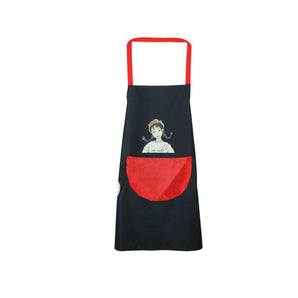 NFI Essentials Women Kitchen Apron with Hand Wipe Pockets,Hand-wiping,Water-drop Resistant with 2 Pockets,Chef Aprons for Kitchen, Cooking, BBQ, Cleaning