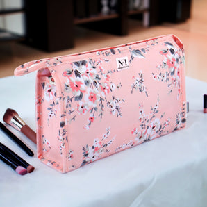 NFI essentials PU Floral Print Makeup Pouch for Women, Stylish Pouches - AYAHA ENTERPRISES PRIVATE LIMITED