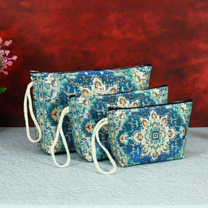 NFI essentials Makeup Pouch- 3 Piece Set