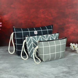 NFI essentials Makeup Pouch- 3 Piece Set