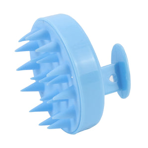 NFI Essentials Hair Brush Head Scalp Massager Scrubber, Adults Children Thick/Thin Hair, Mold-Free Solid Silicone for Healthy Hair Growth Dry Scalp Dandruff