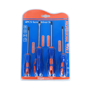 NFI essentials 5 pieces Screwdriver Includes 2 Slotted & 2 Phillips Tip Screwdriver, Professional Multipurpose Magnetic Screwdriver Set for Household, etc.