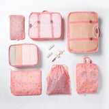 NFI essentials Set of 7 Cube Storage Organizer Bags Clothes Packing Storage Travel Organizer, Cosmetic, Underwear, Shoes, Luggage Organizer - AYAHA ENTERPRISES PRIVATE LIMITED