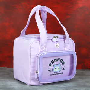 NFI essentials Insulated Lunch Bag for Men Women with Front Pocket Portable Thermal Large Tiffin Carry Bag Travel Lunch Box Organizer for Office, School, College