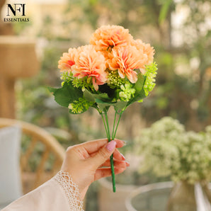 NFI essentials Artificial Flower Bunch for Home Decor 31cm, Loose Flowers for Vase Pot, Home Decor, Living Room, Bedroom, Office, Bouquets, Wedding, Festive Decoration