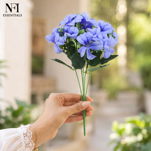 NFI essentials Artificial Flower Bunch for Home Decor 34cm, Loose Flowers for Vase Pot, Home Decor, Living Room, Bedroom, Office, Bouquets, Wedding, Festive Decoration