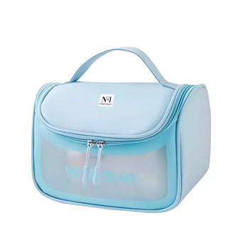 NFI essentials Transparent Cosmetic Bag With Hook, Wash Bag Travel Makeup Bag - AYAHA ENTERPRISES PRIVATE LIMITED