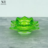 NFI essentials Exquisite Lotus Flower shaped Tea Light Candle or Diya Holder Decorative Centerpiece for Home Decor and Festival Like Diwali, Christmas or Eid - AYAHA ENTERPRISES PRIVATE LIMITED