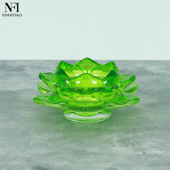 NFI essentials Exquisite Lotus Flower shaped Tea Light Candle or Diya Holder Decorative Centerpiece for Home Decor and Festival Like Diwali, Christmas or Eid - AYAHA ENTERPRISES PRIVATE LIMITED