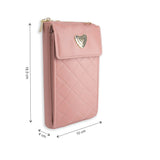 NFI essentials Girls Women Women's Mobile Cell Phone Holder Pocket Wallet Hand Purse Clutch Crossbody Sling Bag - AYAHA ENTERPRISES PRIVATE LIMITED