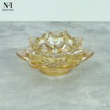 NFI essentials Exquisite Lotus Flower shaped Tea Light Candle or Diya Holder Decorative Centerpiece for Home Decor and Festival Like Diwali, Christmas or Eid - AYAHA ENTERPRISES PRIVATE LIMITED