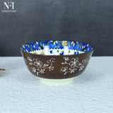 NFI essentials Multipurpose Serving Bowls Porcelain Side Bowls for Noodles, Ramen, Snacks, Soups, and Curries  Microwave & Dishwasher Safe Ideal for Gifting 6.2 Inch (700 ml) - AYAHA ENTERPRISES PRIVATE LIMITED