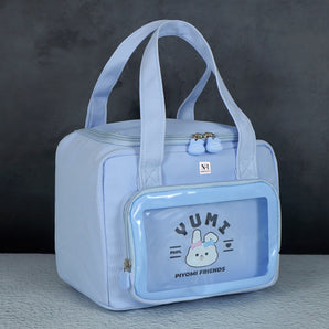 NFI essentials Insulated Lunch Bag for Men Women with Front Pocket Portable Thermal Large Tiffin Carry Bag Travel Lunch Box Organizer for Office, School, College