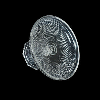 NFI essentials Crystal Clear Dessert Pedestal Stand Vintage Style Cake Plate Diamond Pattern Serving Platter Cakes, Pastries & Desserts Display for Parties, Weddings, and Gift - AYAHA ENTERPRISES PRIVATE LIMITED