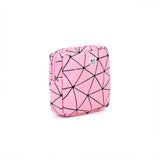 NFI essentials Pack of 3 Pack of 2 PU Diamond Print Women Portable Sanitary Napkin Pouch With Zipper Feminine Pad - AYAHA ENTERPRISES PRIVATE LIMITED