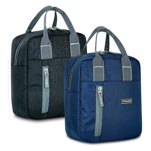 NFI essentials Pack Of 2 Insulated Lunch Bag, Lunch Bag for Office Men, Women & Kids, Quality Tiffin Bag for Picnic, School, Work Carry Bag for Lunch 7 Liters