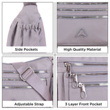 NFI essentials Crossbody Bag for Women, Multi-Layer Stylish Sling Bag for Girl, Nylon Shoulder Bag Purse for Ladies, Multi Pocket Travel Massenger Bag for Woman Latest - AYAHA ENTERPRISES PRIVATE LIMITED