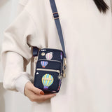 NFI essentials Small Crossbody Bag for Womens, Mobile Cell Phone Holder Wallet Bag, Shoulder Sling Bag, Hand Purse, Printed Clutch Mobile Sling Bag, 3 Layer Phone Pouch for Girls - AYAHA ENTERPRISES PRIVATE LIMITED