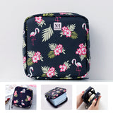 NFI essentials Pack of 2 Nylon Print Women Portable Sanitary Napkin Pouch With Zipper Feminine Pad - AYAHA ENTERPRISES PRIVATE LIMITED