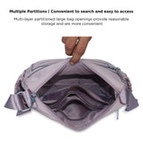 NFI essentials Crossbody Bag for Women, Multi-Layer Stylish Sling Bag for Girl, Nylon Shoulder Bag Purse for Ladies, Multi Pocket Travel Massenger Bag for Woman Latest - AYAHA ENTERPRISES PRIVATE LIMITED