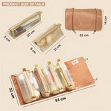 NFI essentials Cosmetic Pouch, Roll-Up Makeup Organizer Bag, Hanging Travel Toiletry Pouch, Foldable Cosmetic Bag with 4 Detachable Zippered Mesh Pouch - AYAHA ENTERPRISES PRIVATE LIMITED