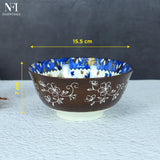 NFI essentials Multipurpose Serving Bowls Porcelain Side Bowls for Noodles, Ramen, Snacks, Soups, and Curries  Microwave & Dishwasher Safe Ideal for Gifting 6.2 Inch (700 ml) - AYAHA ENTERPRISES PRIVATE LIMITED